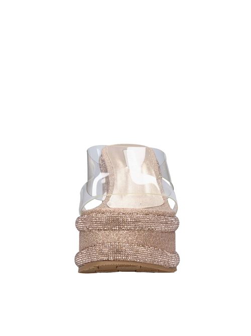 Zeppe in pelle e tessuto CASADEI | 1M320X0801ORO ROSA